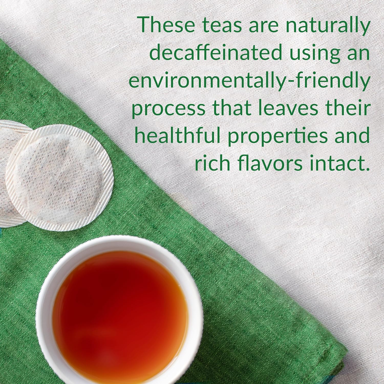 — Decaf Apricot Black Tea Tin, 50 Tea Bags, Environmentally-Friendly Decaffei…