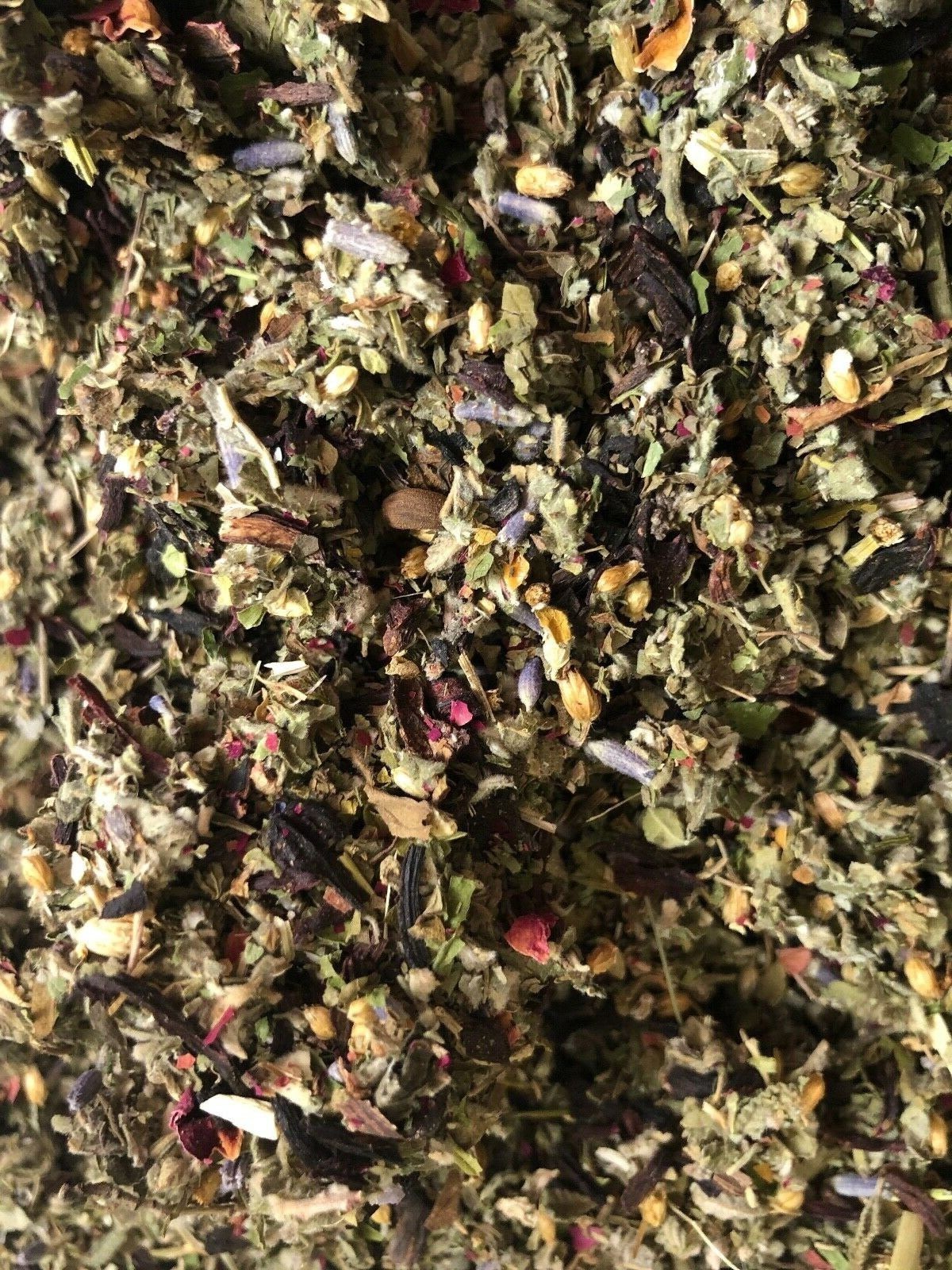 Marsh Damiana Mint Yarrow Skullcap Hibiscus Rose Lavender Raspberry -no.48 blend