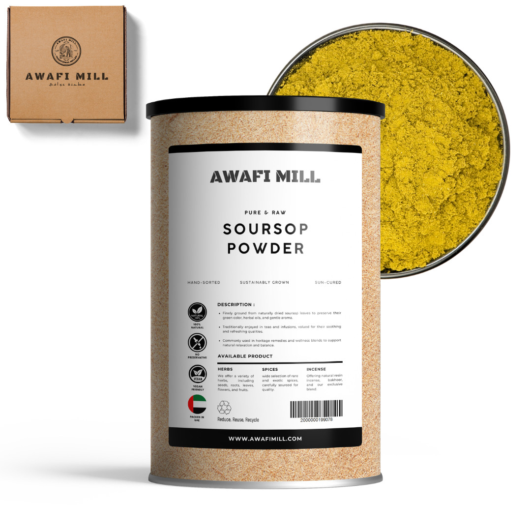 AWAFI MILL Soursop Powder (Graviola, Annona muricata) – 250 g | 9 Oz