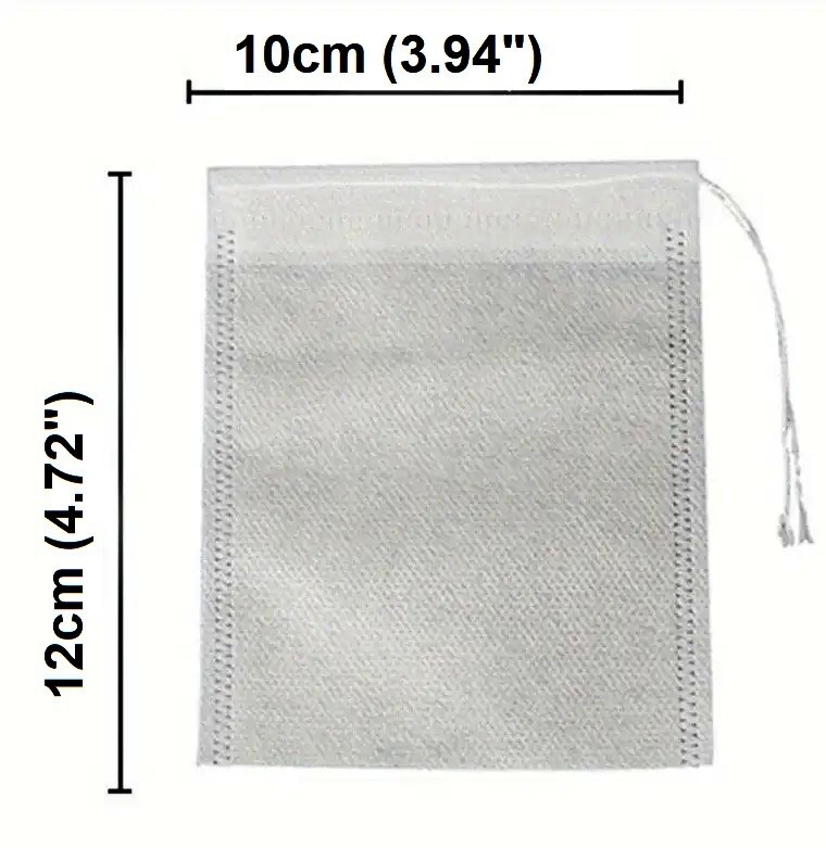 10cm x 12cm Tea Bag With String Fabric Paper Teabag 50pcs / 100pcs/200pcs