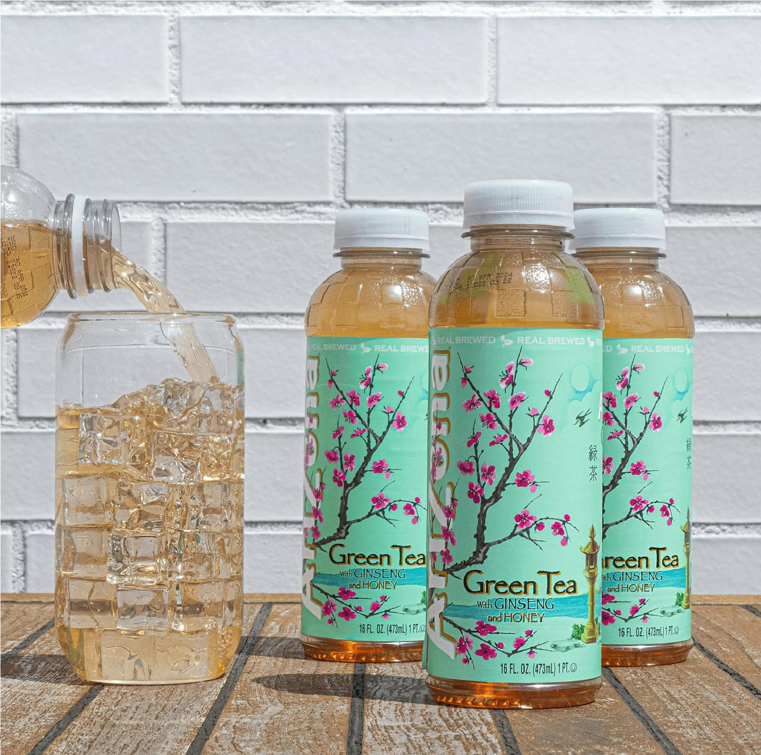 Arizona Green Tea with Ginseng and Honey, 16 Fl Oz (Pack of 12)