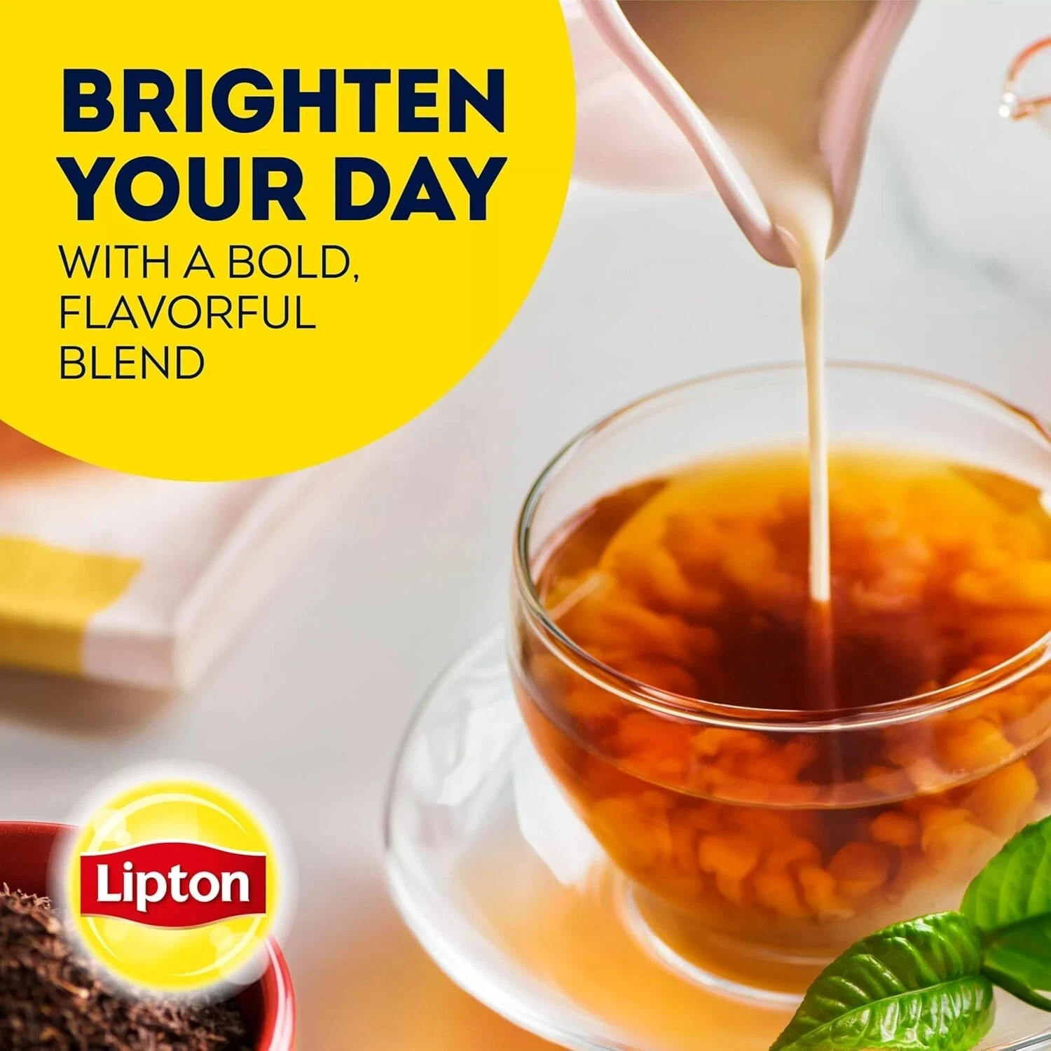 Lipton Tea Bags, Black Tea, Iced or Hot Tea, Can Support Heart Health, 100 Total