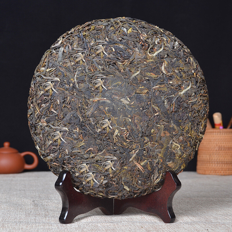 2014 Yunnan Mengku YUE CHEN YUE XIANG QI ZI Puer Raw Tea Pu Er Green Cake 357g