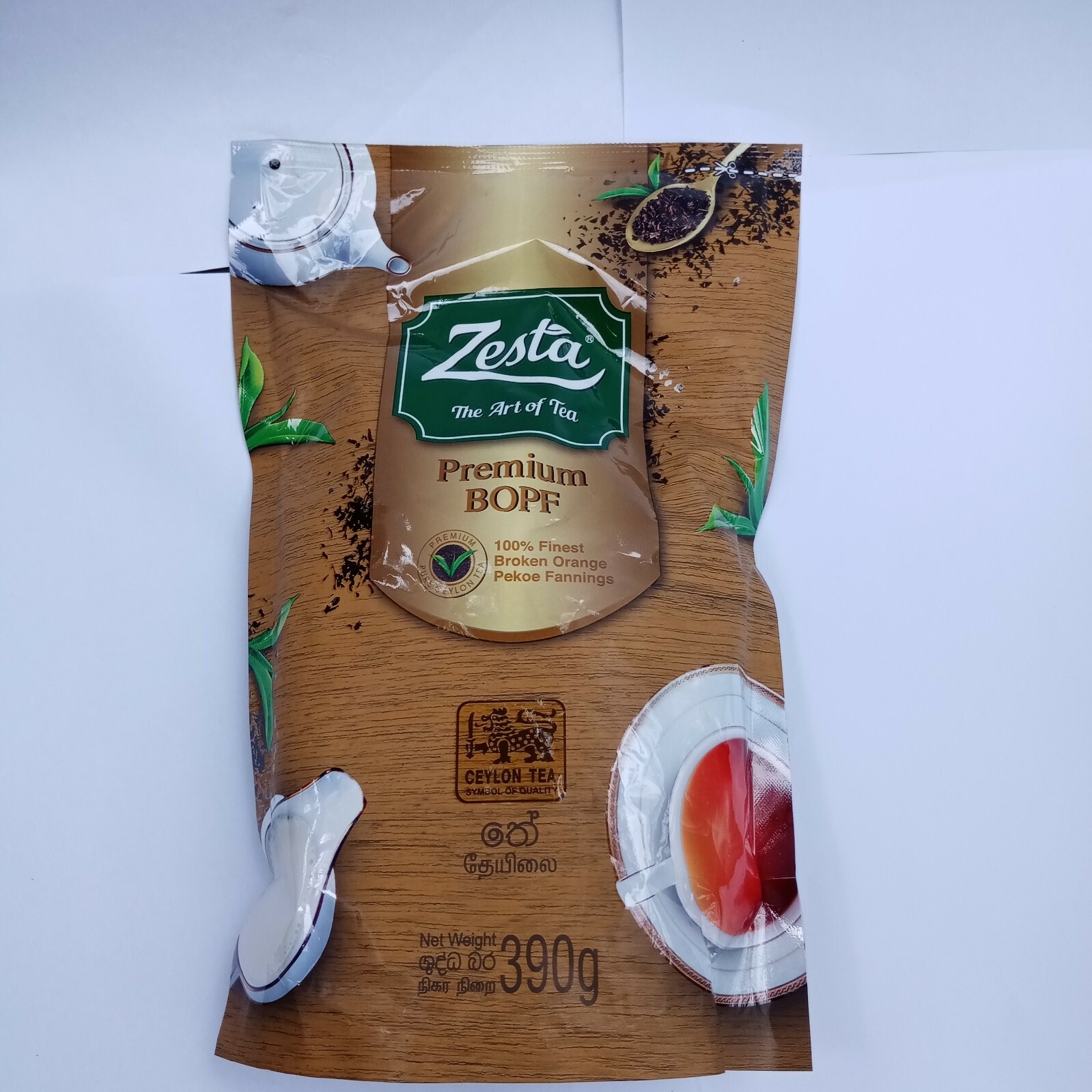 Zesta Tea 390 Grams Leaf Powder 100% Pure Natural Super Drink Gluten-Free