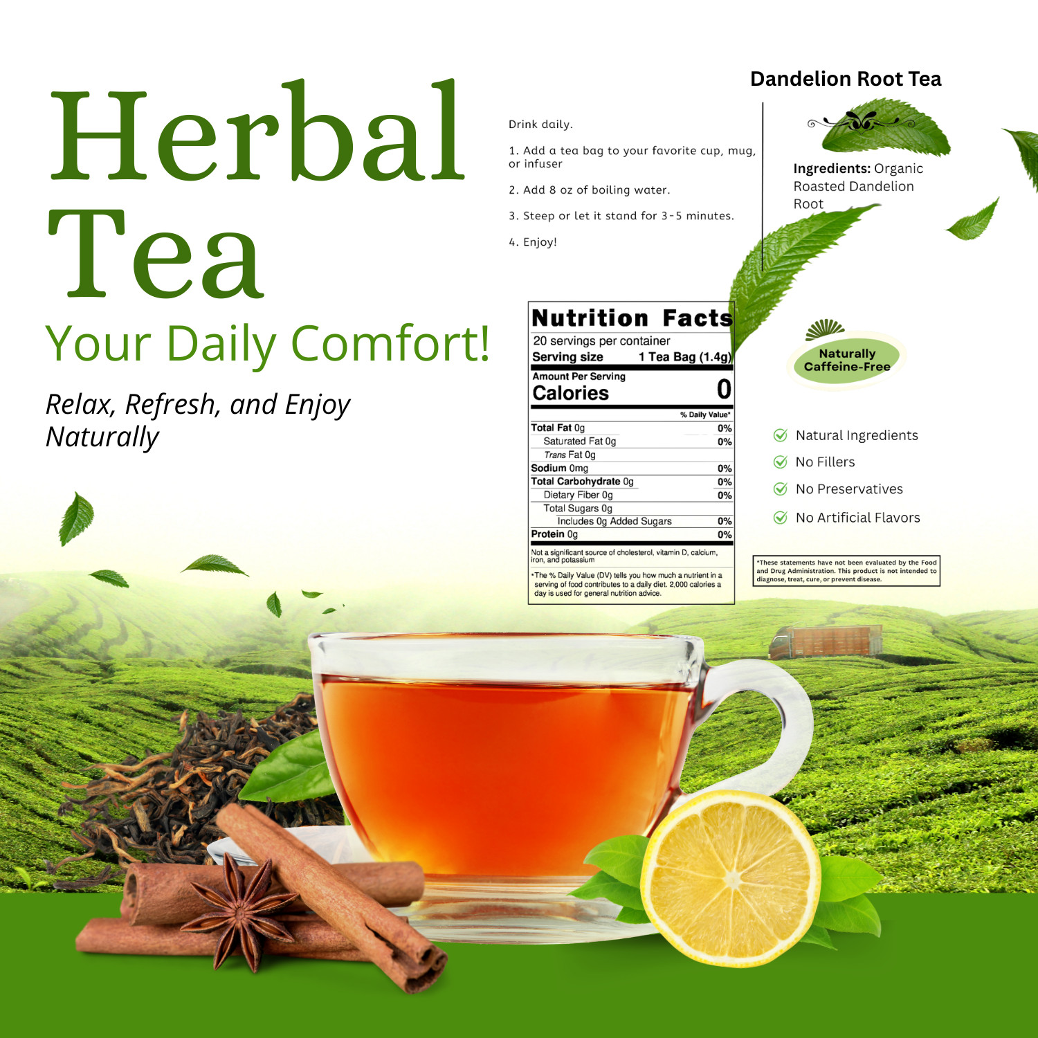 Dandelion Root Tea – Digestive System