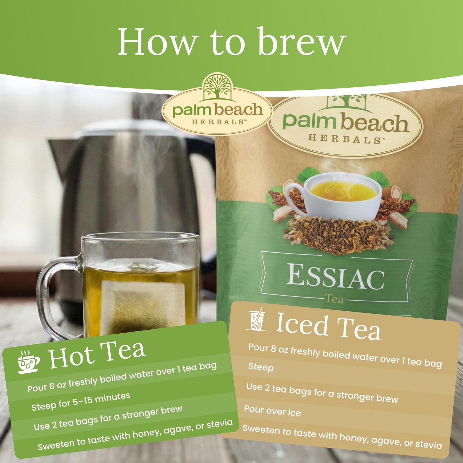 Palm Beach Medicinal Herbs Essiac Tea – Genuine Herbal Blend for 30 ct