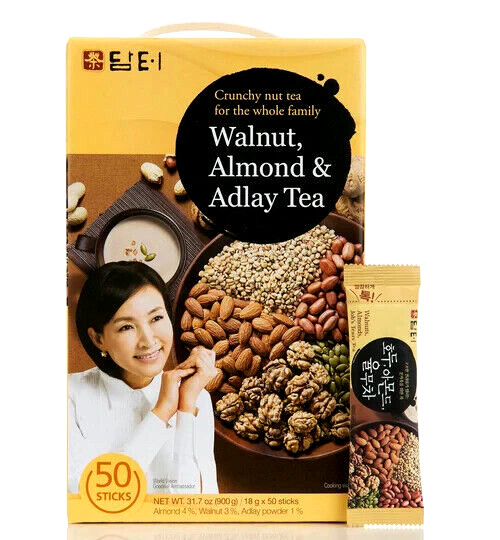 Damtuh Walnut Almond Adlay Powdered Tea 50 Sticks x 18g ( Pack of 8 )~04/2026