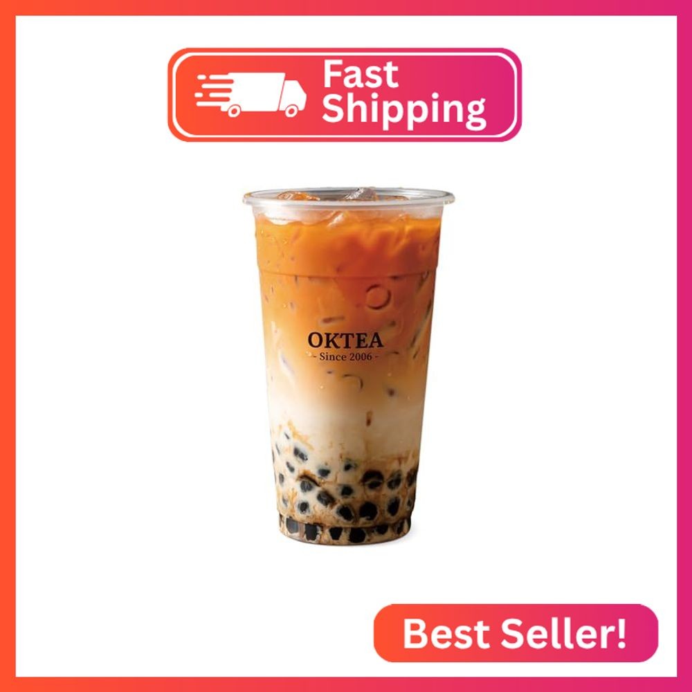 OKTEA Thai Essence Bubble Pearl Milk Tea Kit – Rich & Creamy Style, Assam Tea Bl