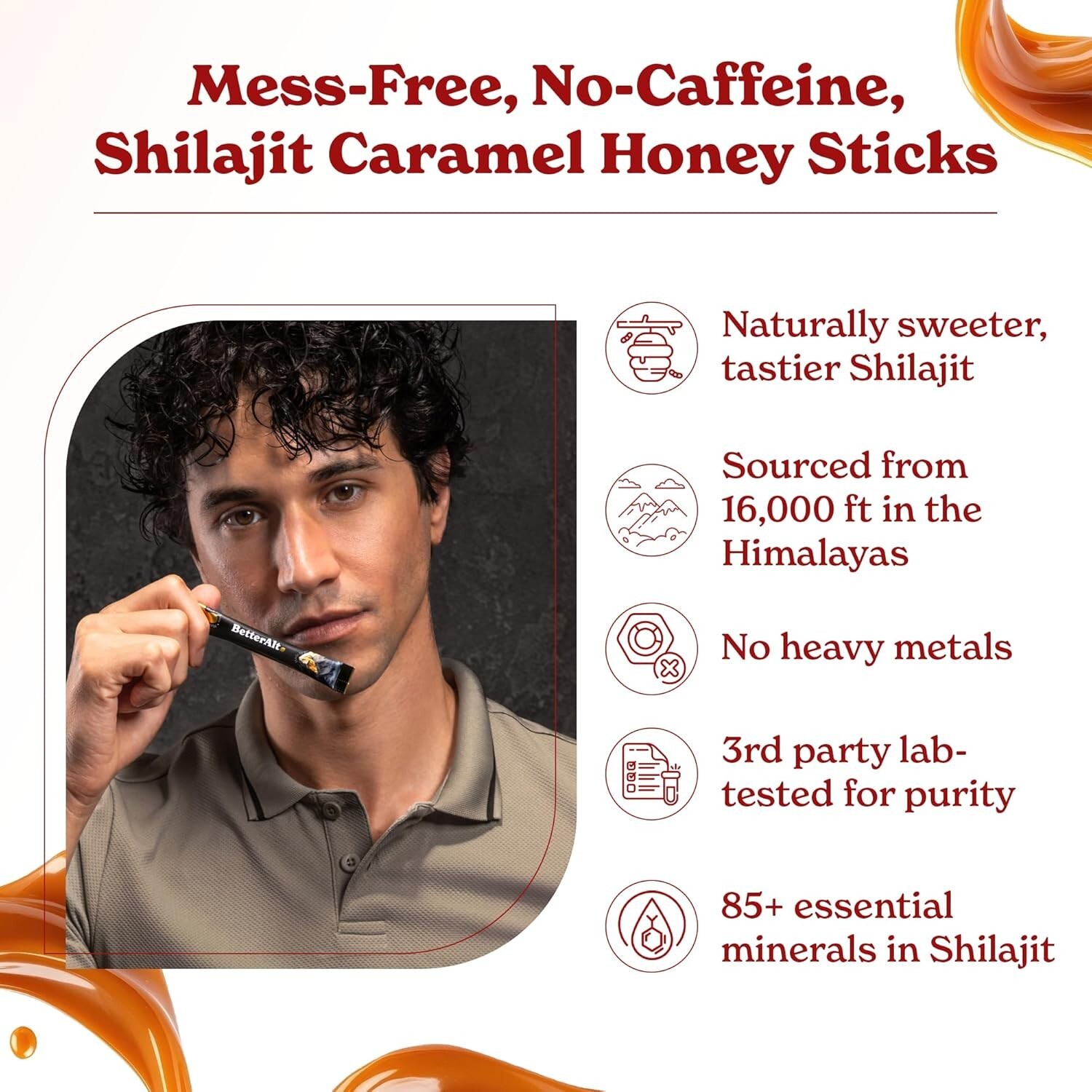 Better Alt Pure Himalayan Shilajit/Shilajeet Energy Sticks (30 + 30) Sticks