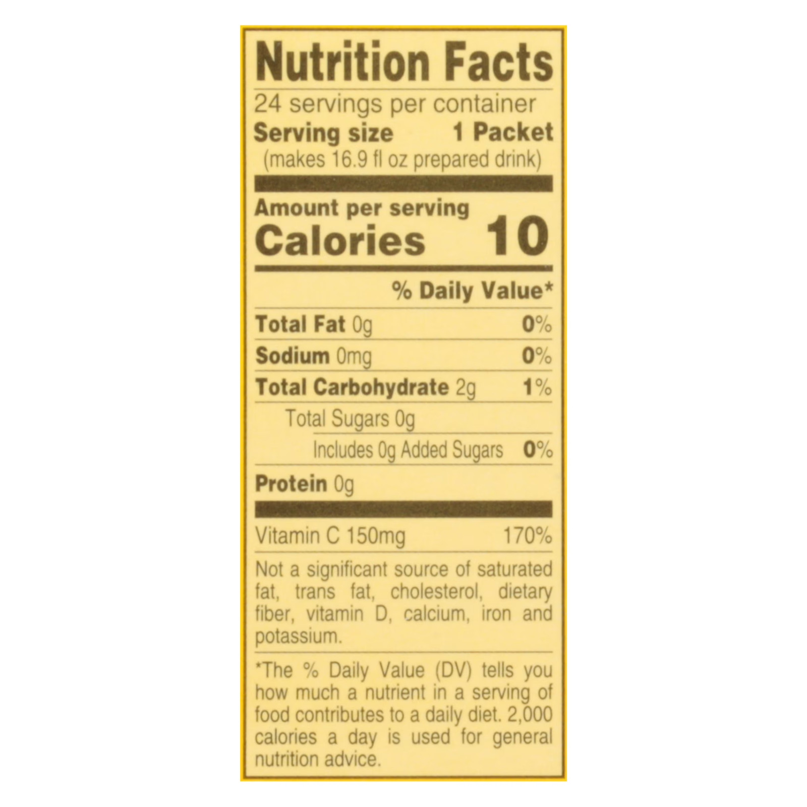 4C Totally Light Natural Lemon Iced Tea Mix, 24Ct