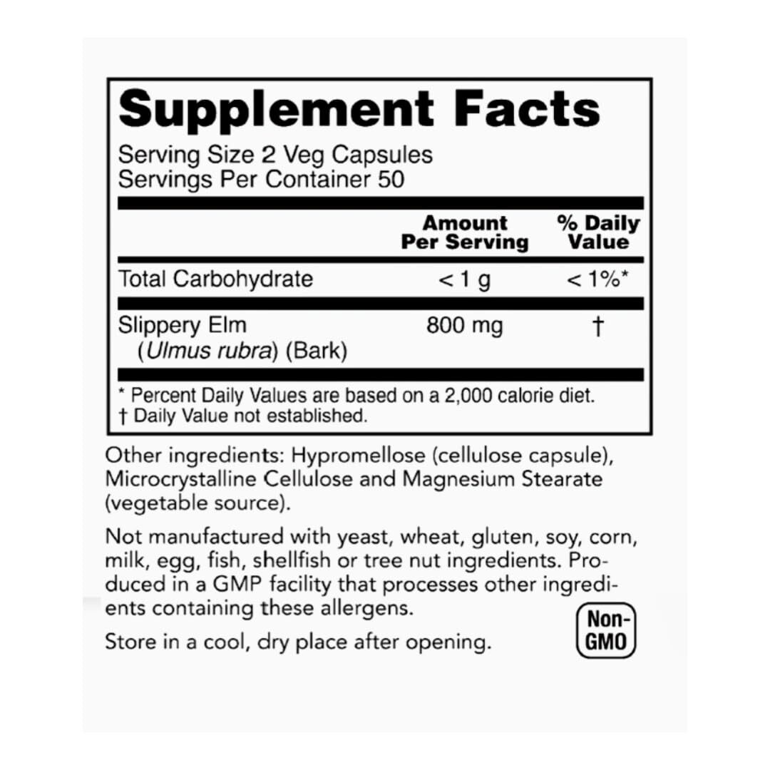 Rachel’s Tea 30 Bags/60 Cups Plus Slippery Elm Bark 400 Mg 100 Capsules