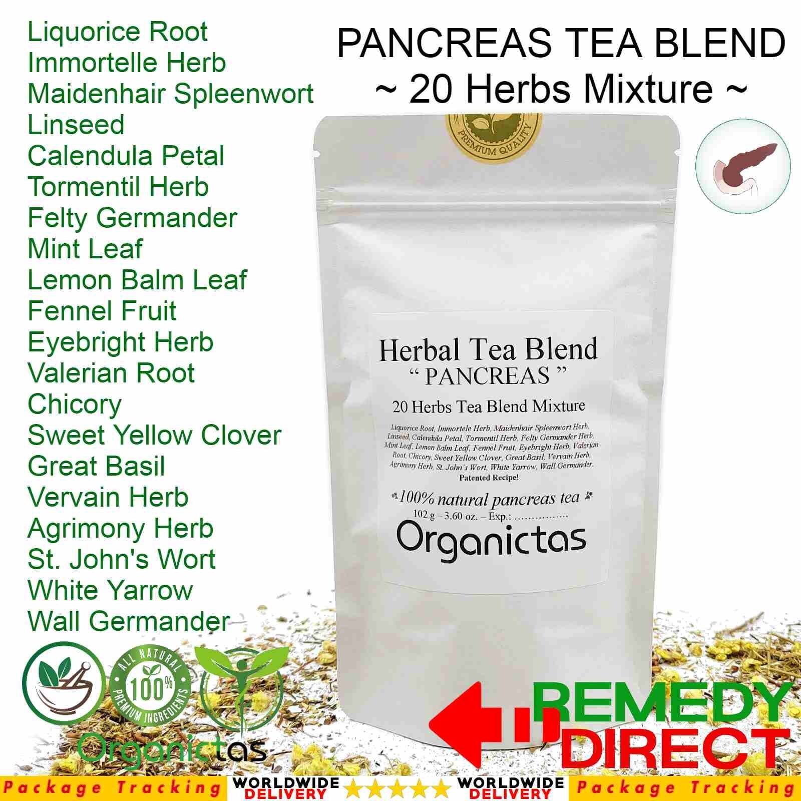 PANCREAS TEA Natural 20 Herbs Organic Herbal Pancreatic Support Care Relief 100g