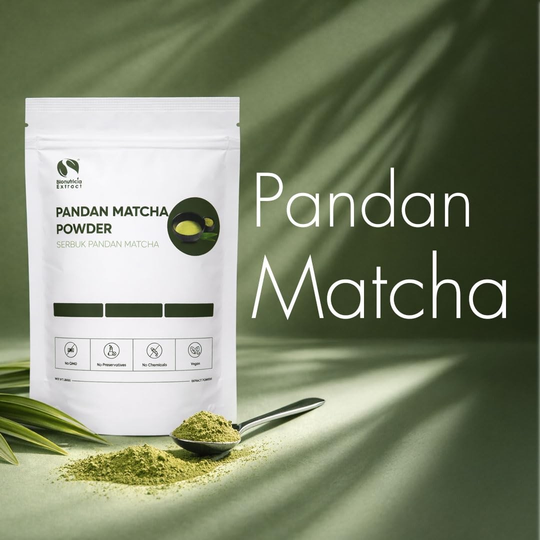 7oz Pandan Matcha Powder | Premium Japanese Green Tea Blend with Asian Vanill…