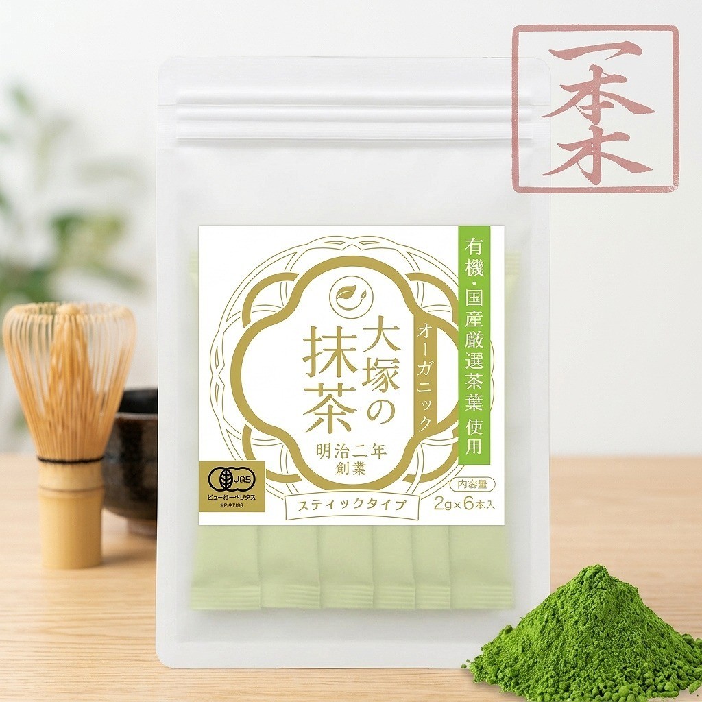 Otsuka’s Matcha Powder 2g × 6pcs – Otsuka -Stick Type [Made in JP]