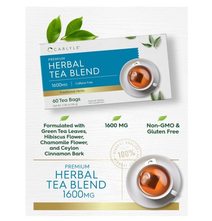 Sugar Control Tea | 50 Tea Bags | Caffeine Free | White Mulberry Leaf