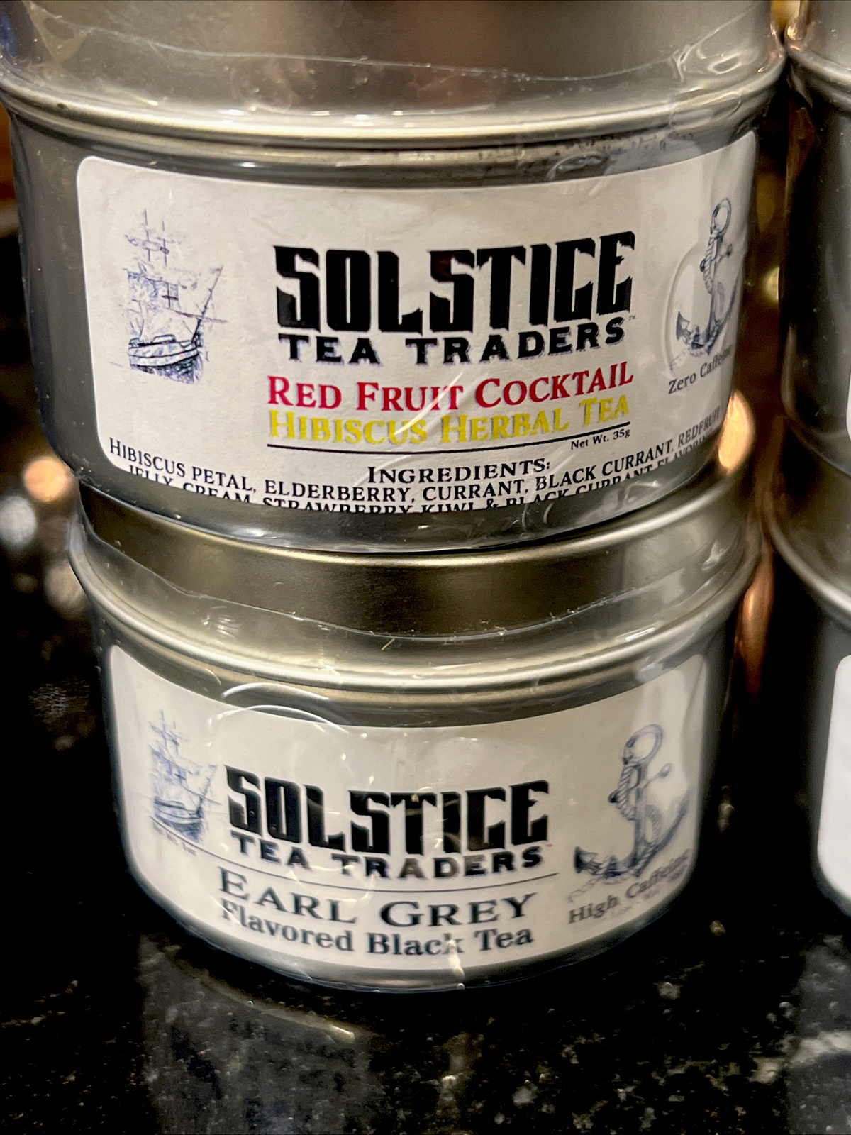 Solstice Tea Traders Sampler Green Tea Hibiscus Earl Grey Rooibos 6packs