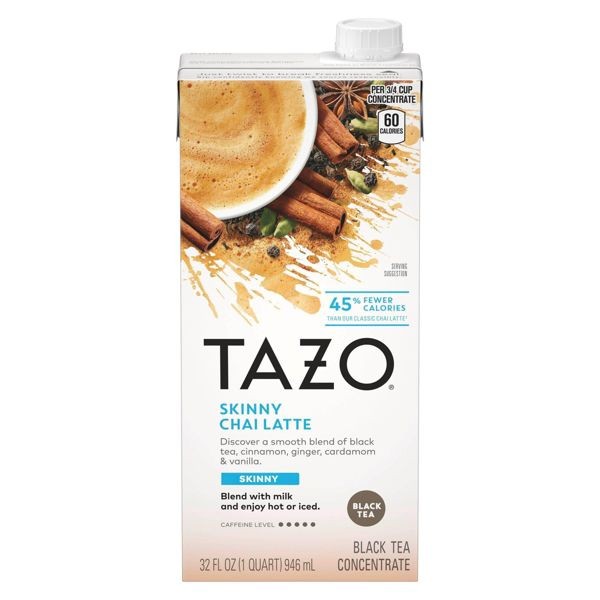 Tazo Skinny Latte Chai Black Tea concentrate – 32 fl oz