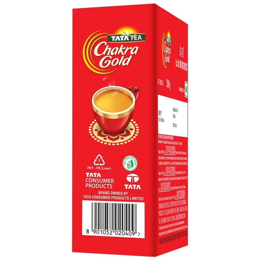 Tata Tea Chakra Gold ,Strong Tea With Long Lasting Taste ,Black Tea ,250 Gram