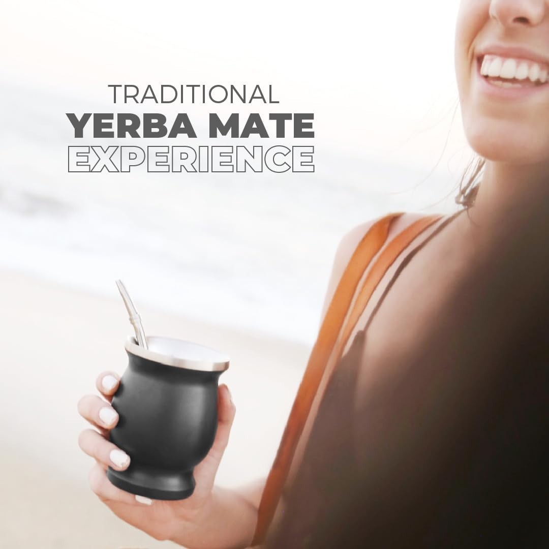 High-Quality Stainless Steel Yerba Mate and Bombilla Set – Gift-Ready & BPA-Free
