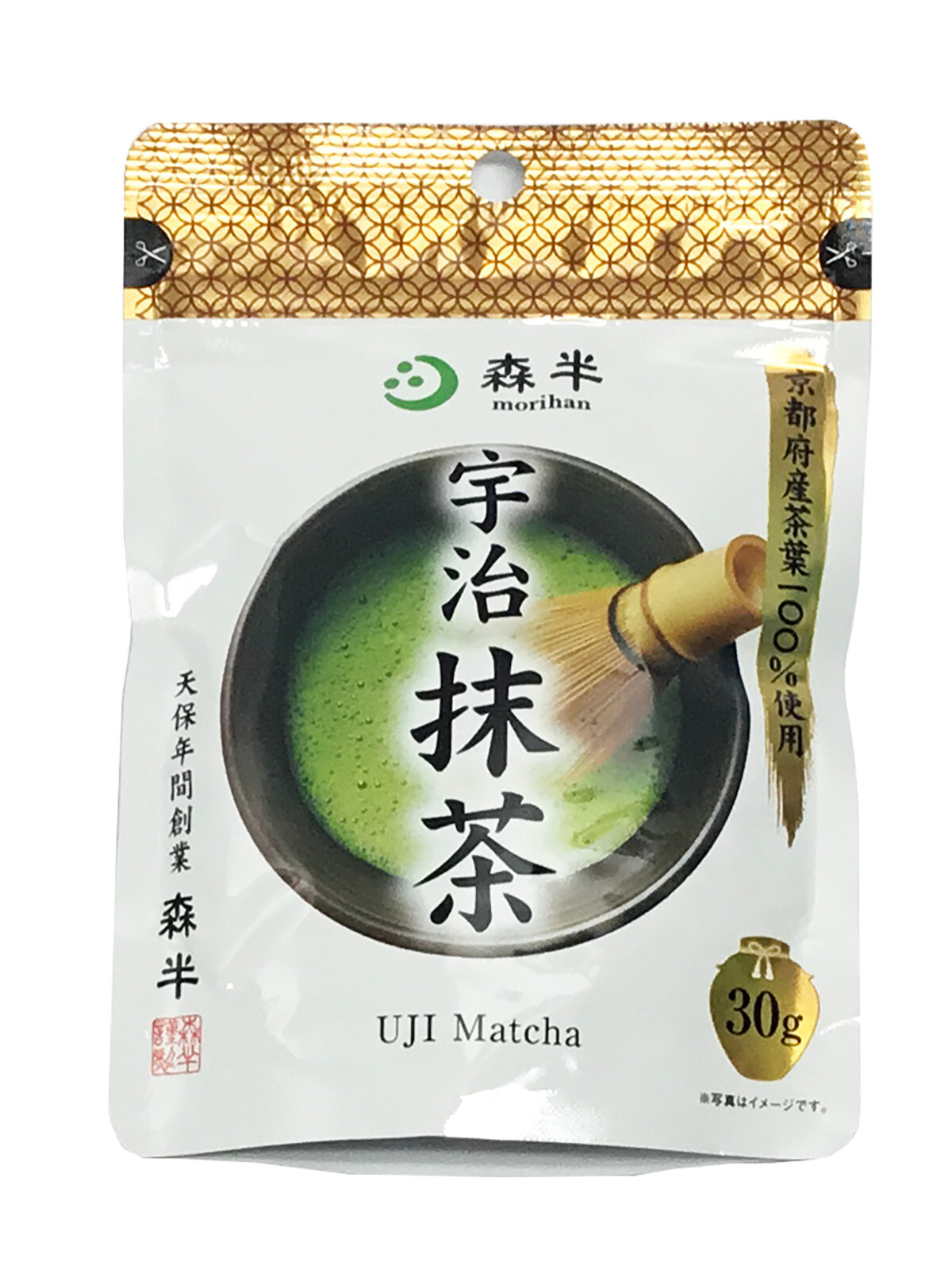 Morihan Premium Uji Matcha Powder Made in Kyoto Japan amount of 1.06 oz 30g