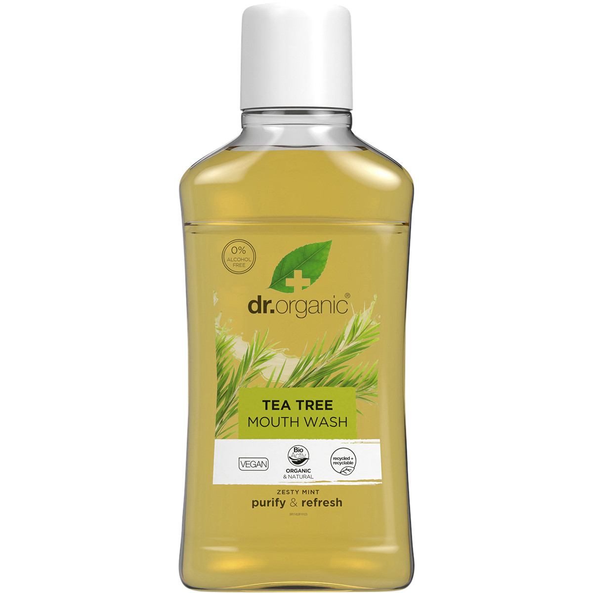 Dr Organic Mouthwash Tea Tree 500ml