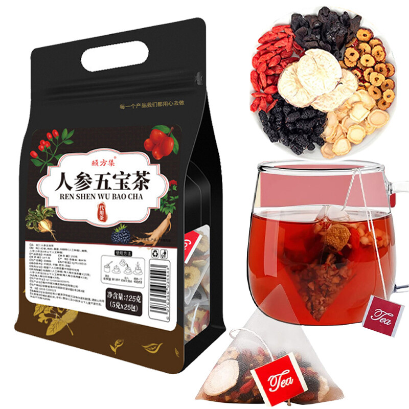 Ginseng six treasure tea , Kidney tea ,liver tea , red date tea, kidney health