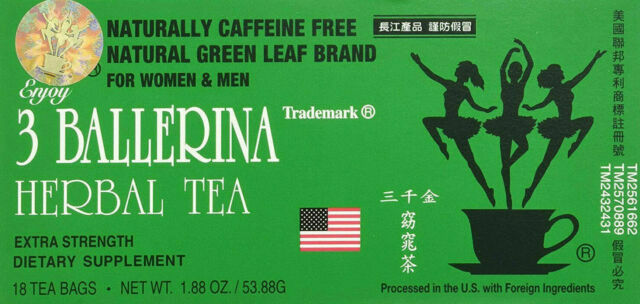 3 Ballerina Dieters Drink Extra Strength Tea – 18 Bags