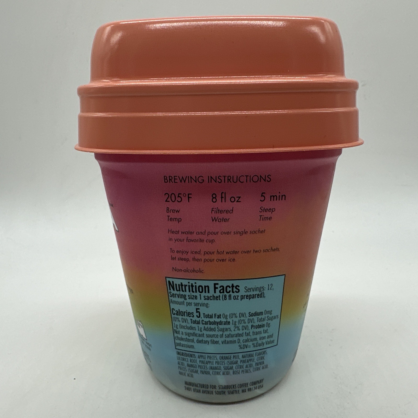 Teavana Beach Bellini Herbal Tea Starbucks Hot/Cold Rare & Discontinued BB 2020