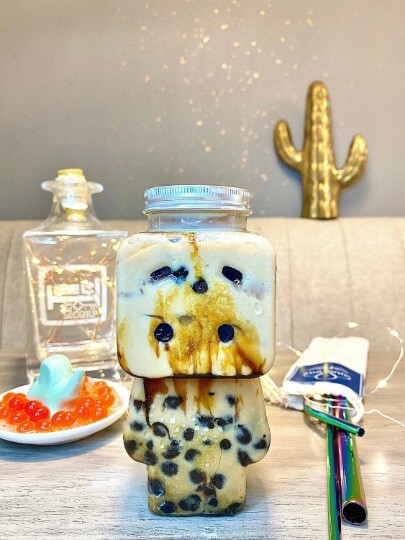 Assorted Boba Bubble Tea Kit DIY. Cute bottles. Create your own bubble tea box
