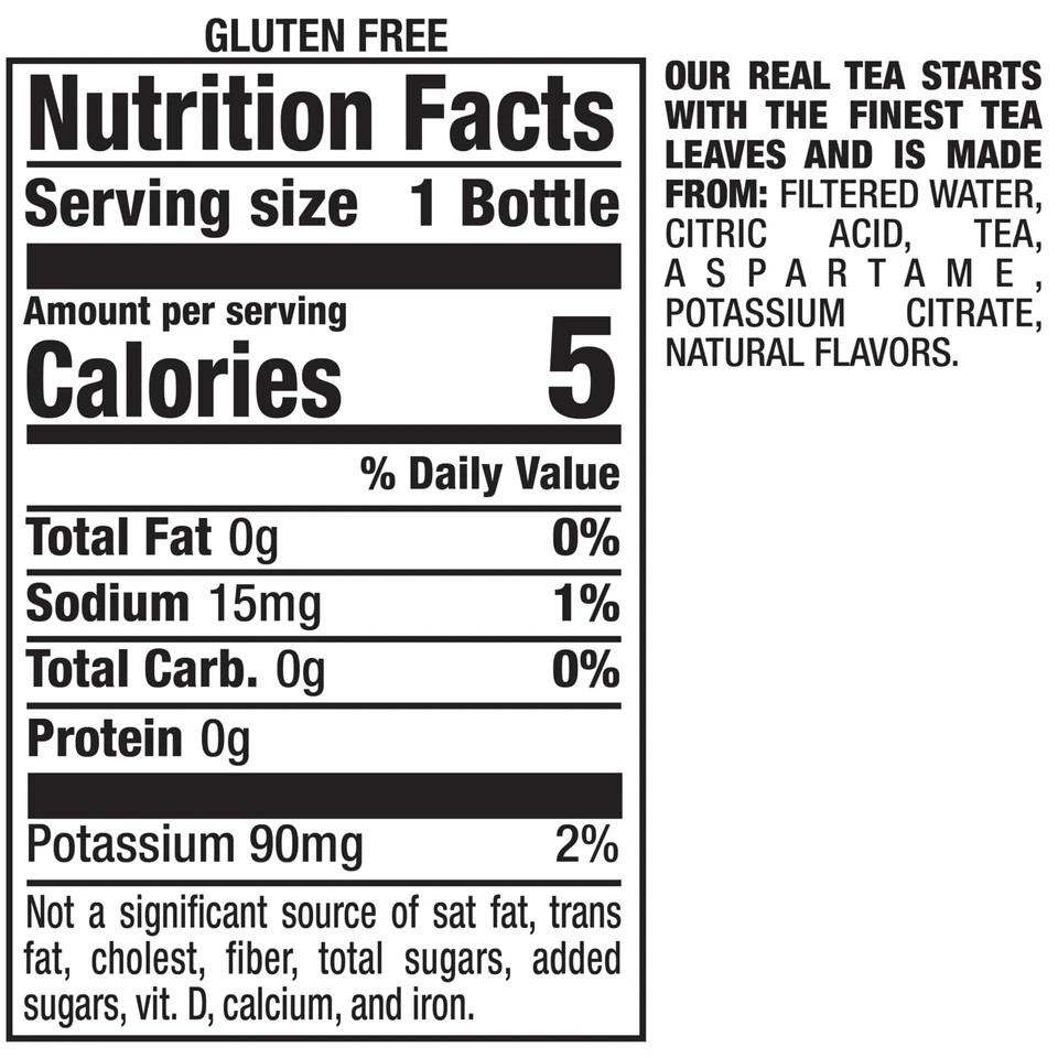 12 Pack Snapple Zero Sugar Lemon Tea 16oz Bottles Refreshing Drink