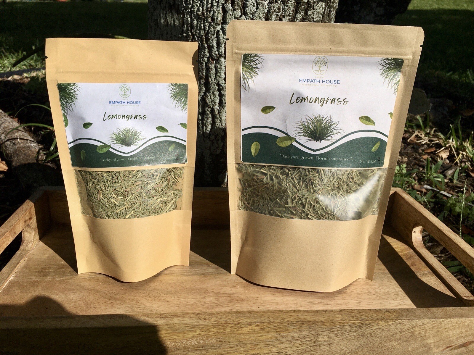 Freshly Dried Lemongrass (Cymbopogon citratus) Herbal Tea Finely Chopped