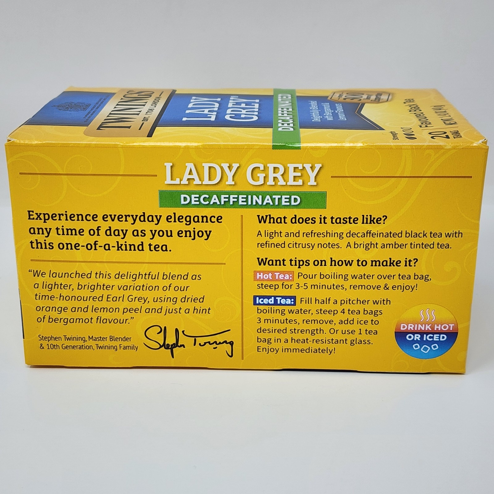 Twinings Lady Grey Decaffeinated Black Tea (120 Tea Bags) Exp 01/2028