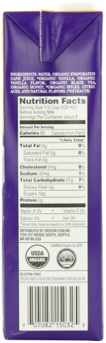 Oregon Chai Vanilla Chai Tea Latte Concentrate 32-Ounce Boxes Pack of 6, Liquid