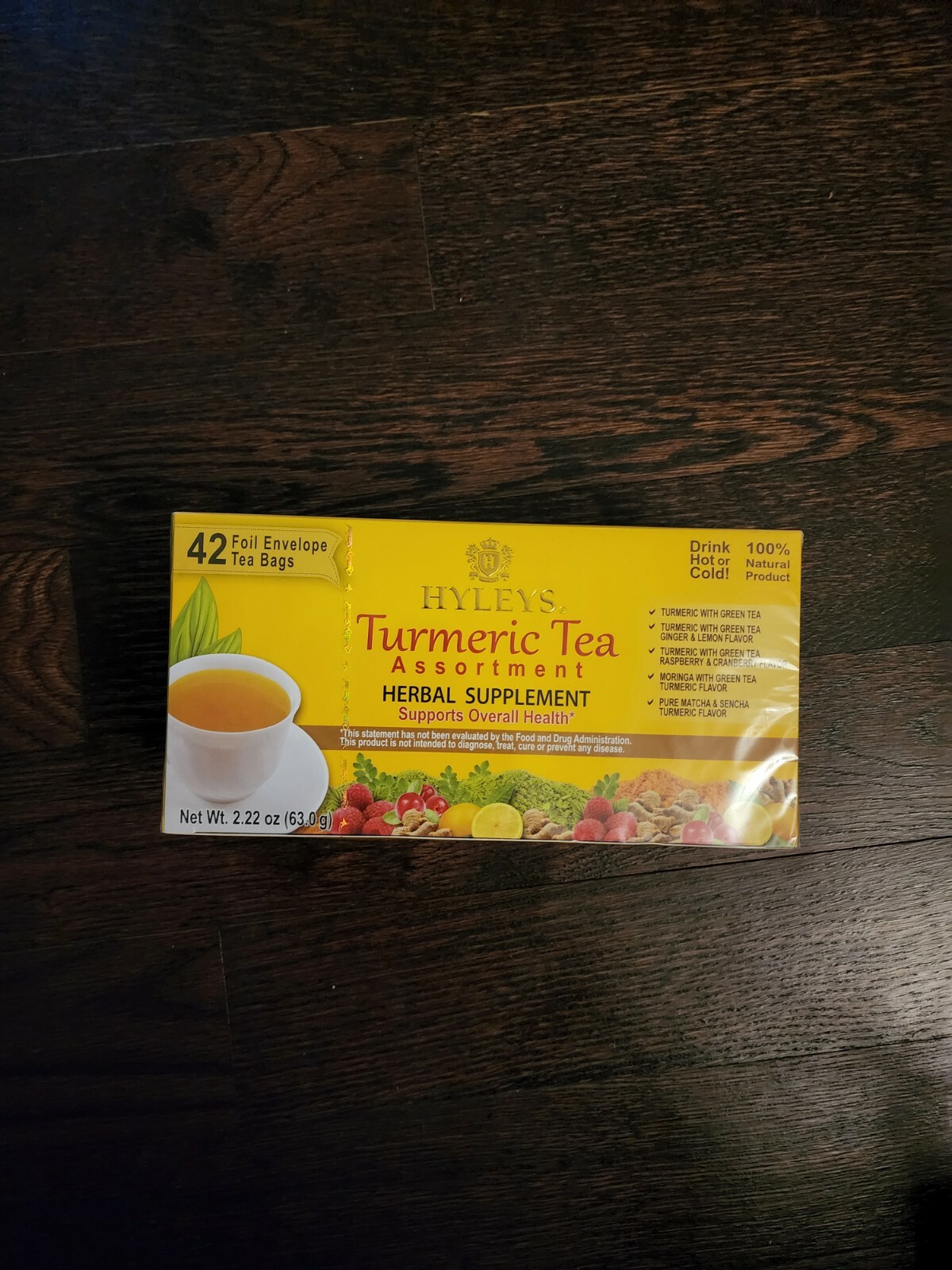 Hyleys Turmeric Tea Assortment Herbal Supplement