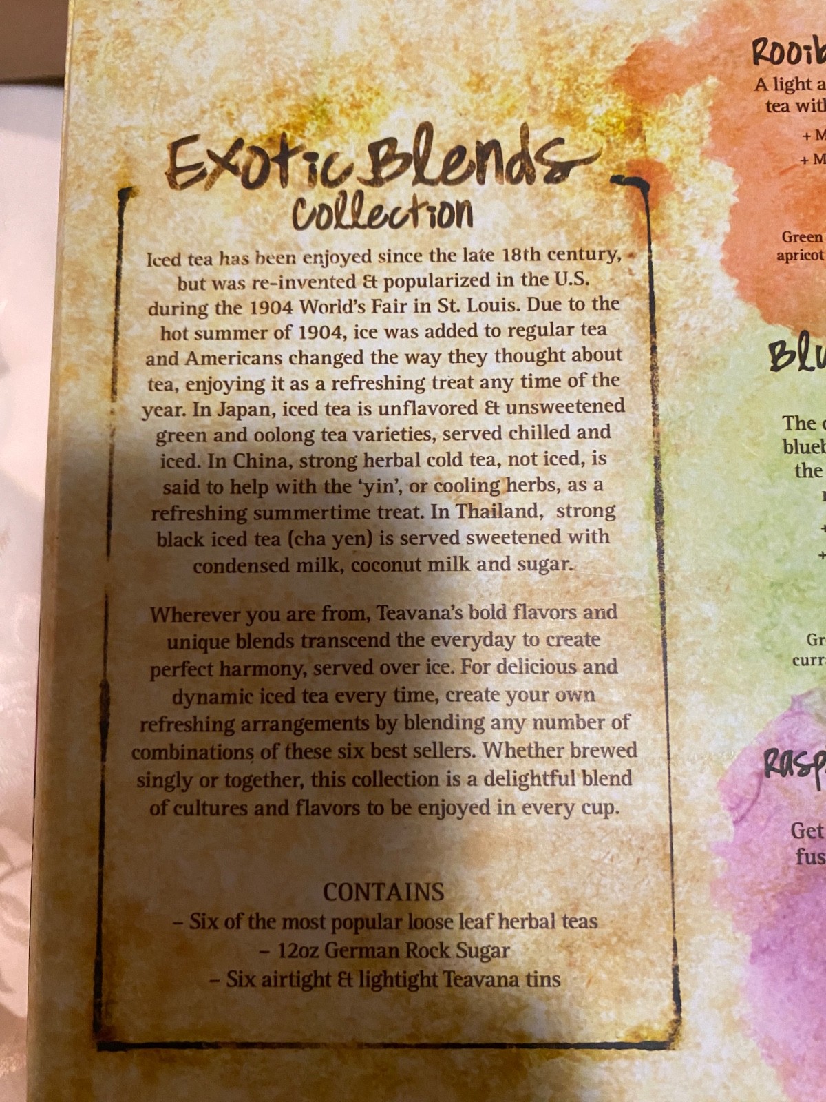 Teavana Exotic Blends Collection Box Set 6 rare popular teas and collector tins