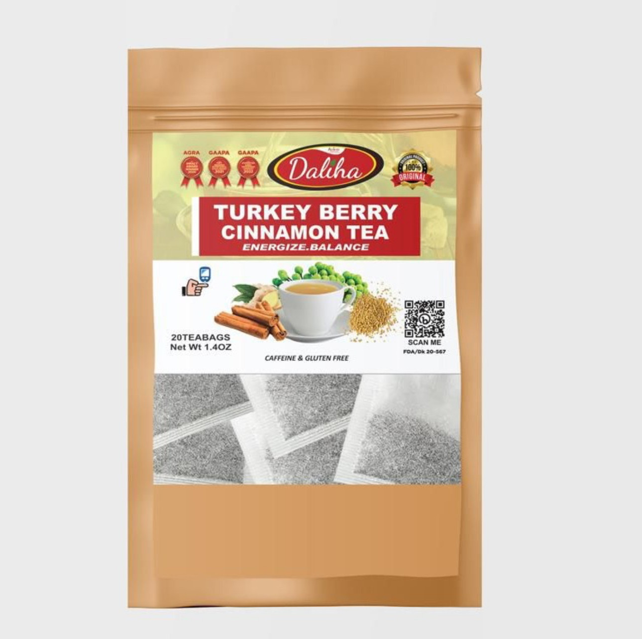Turkey Berry Cinnamon Tea – 20 Tea Bags