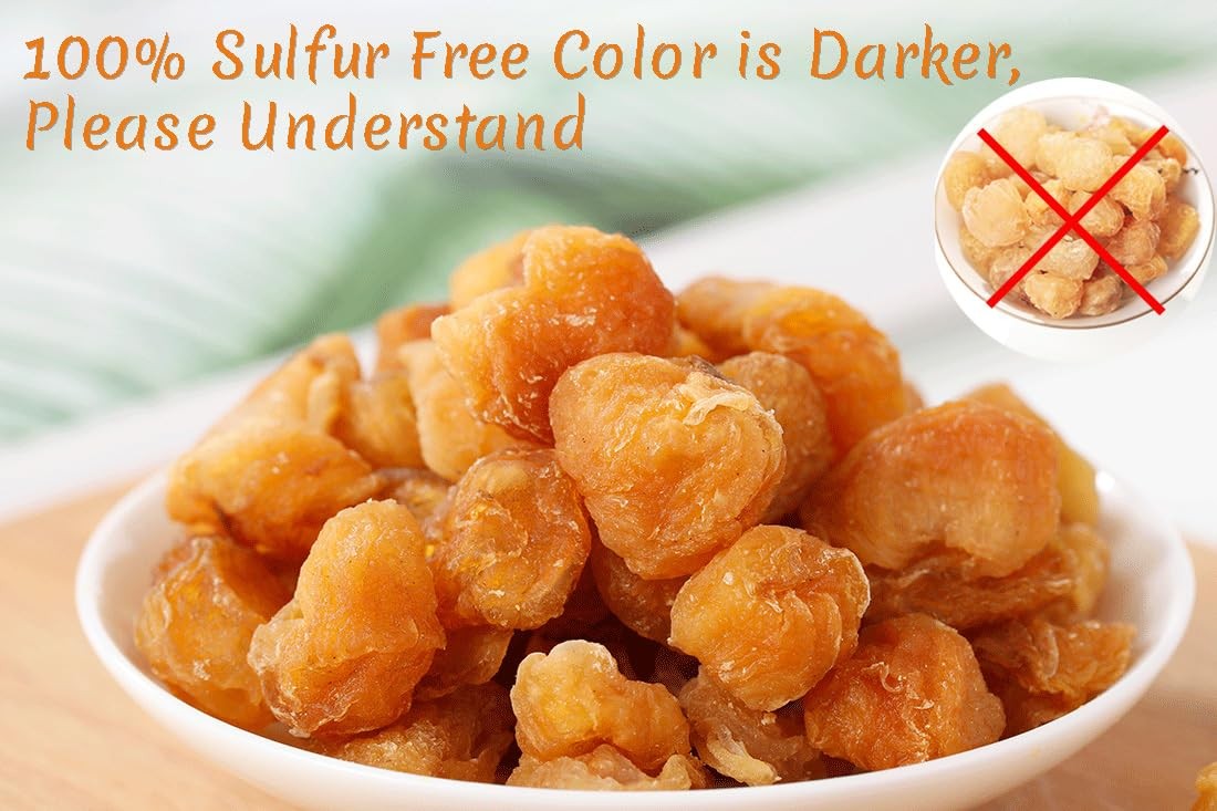 Dried Longan Fruit 9 Oz – 100% Natural, No Sugar, No Additives, Healthy Snack