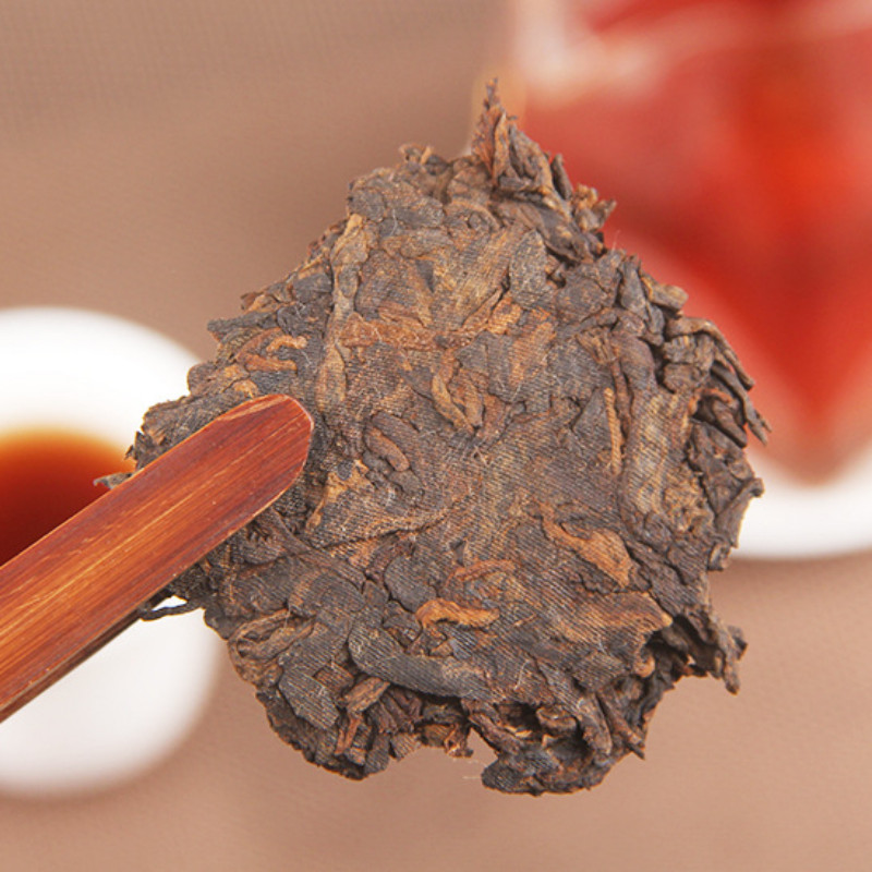Puerh Tea Ripe Golden Bud Banzhang Ancient Tree Natural Healthy 357g Cake