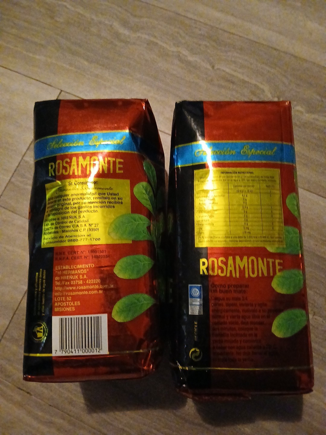 Lot of 2 Rosamonte Yerba Mate 1000G/2.2 Pounds – Best Buy Date is May 7, 2026