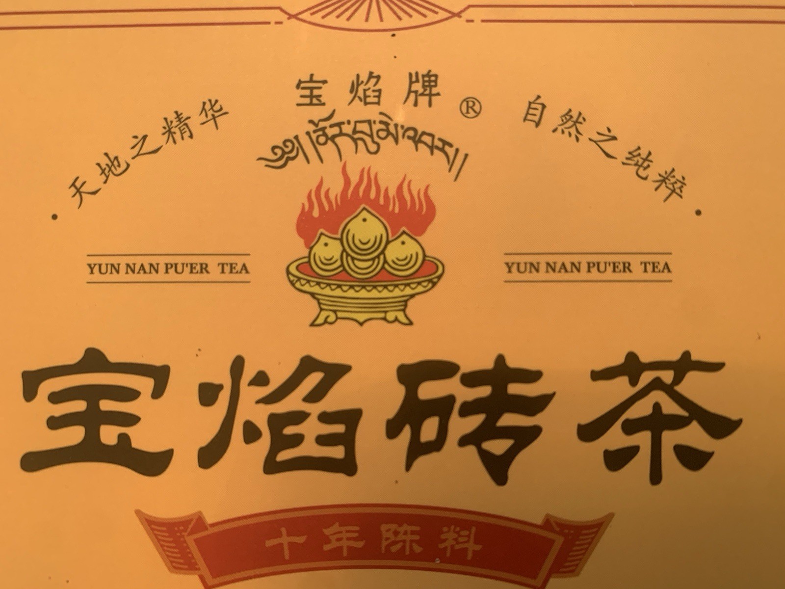 2025 Xiaguan Yunnan Raw Puerh Tea Precious Flame 10 Year Aged Puer Tea 250g 下关
