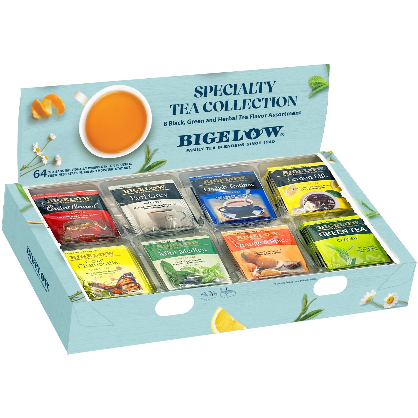 Assortment, Green, Black, and Herbal Teas with English Teatime, Constant Comm…