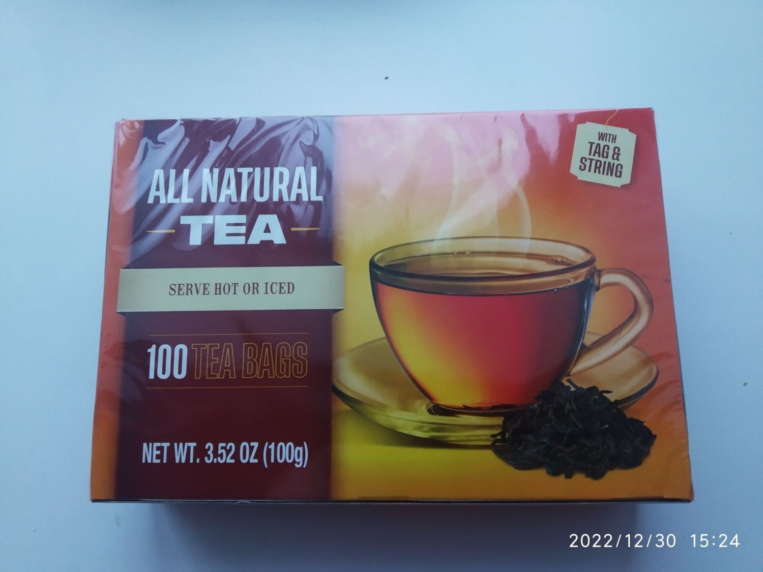 All-Natural Pure Ceylon Black Tea-100 Ct Tea Bag- Hot or Cold Free ship usa