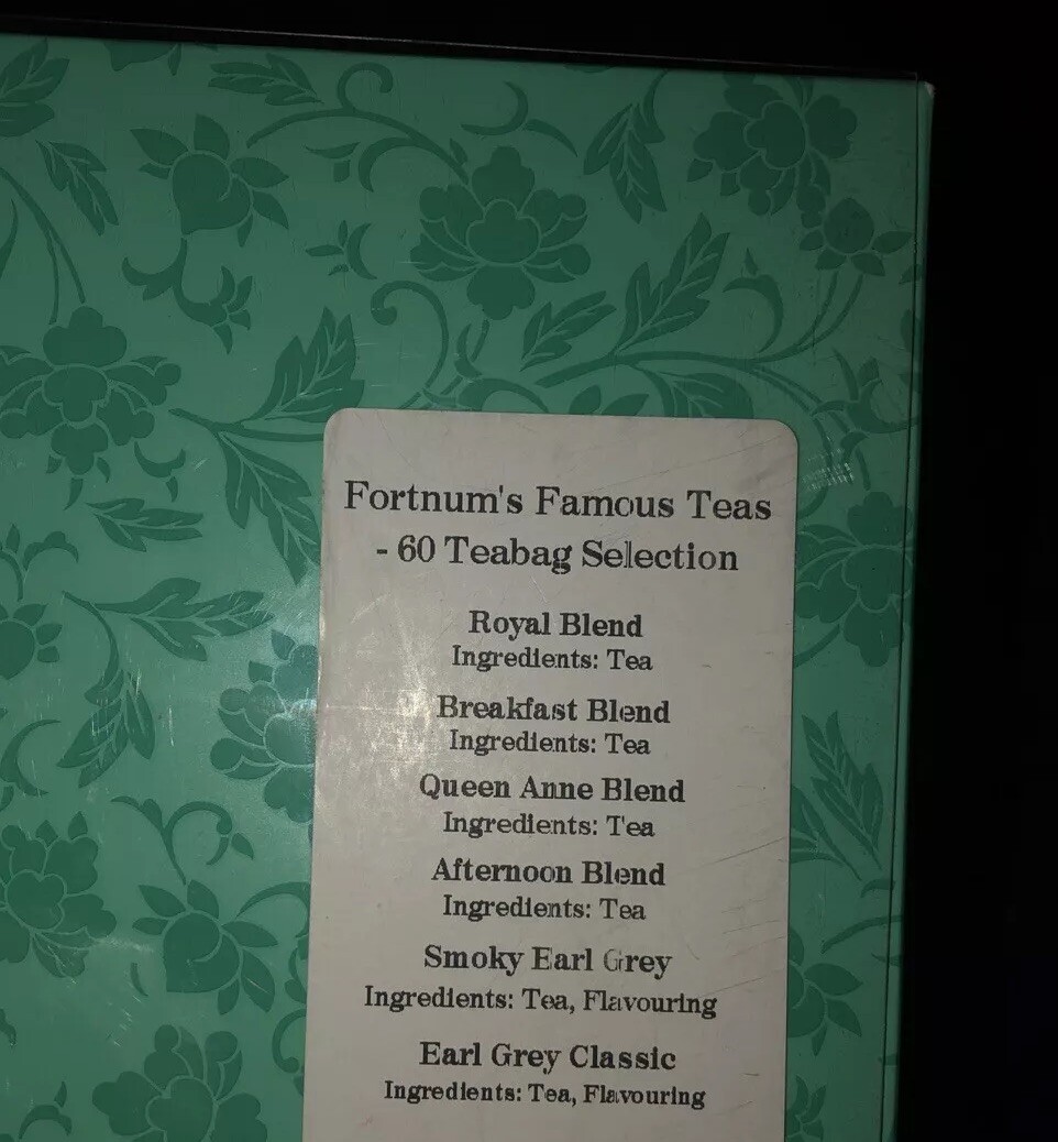 Great Deal!! Fortnum and Mason Tea Assortment Famous 60 Tea Bags!