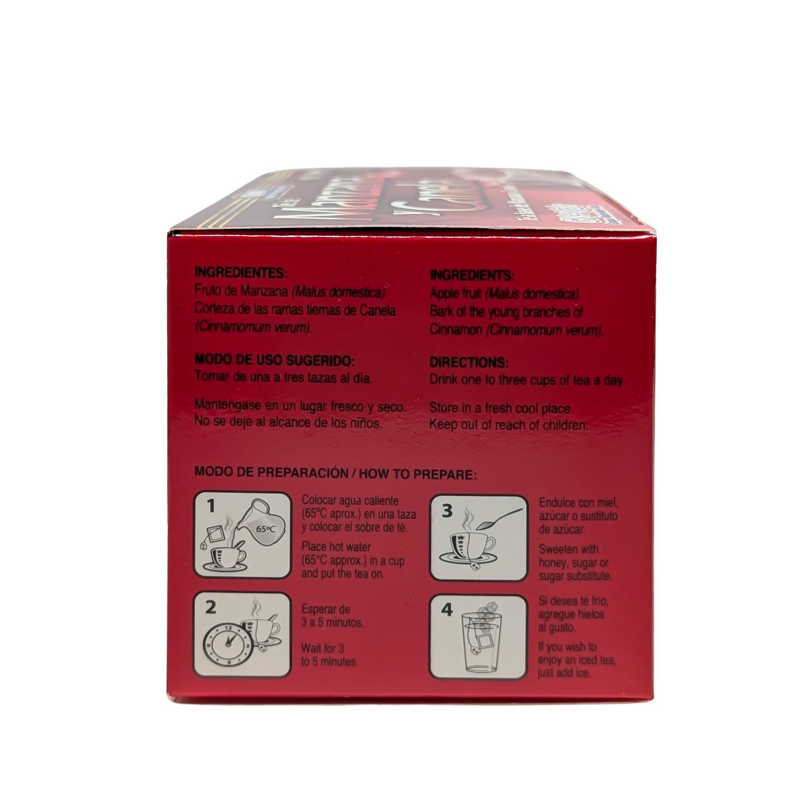 Te de Manzana y Canela 30 Sobres 100% Natural- 30 tea bags Apple & Cinnamon