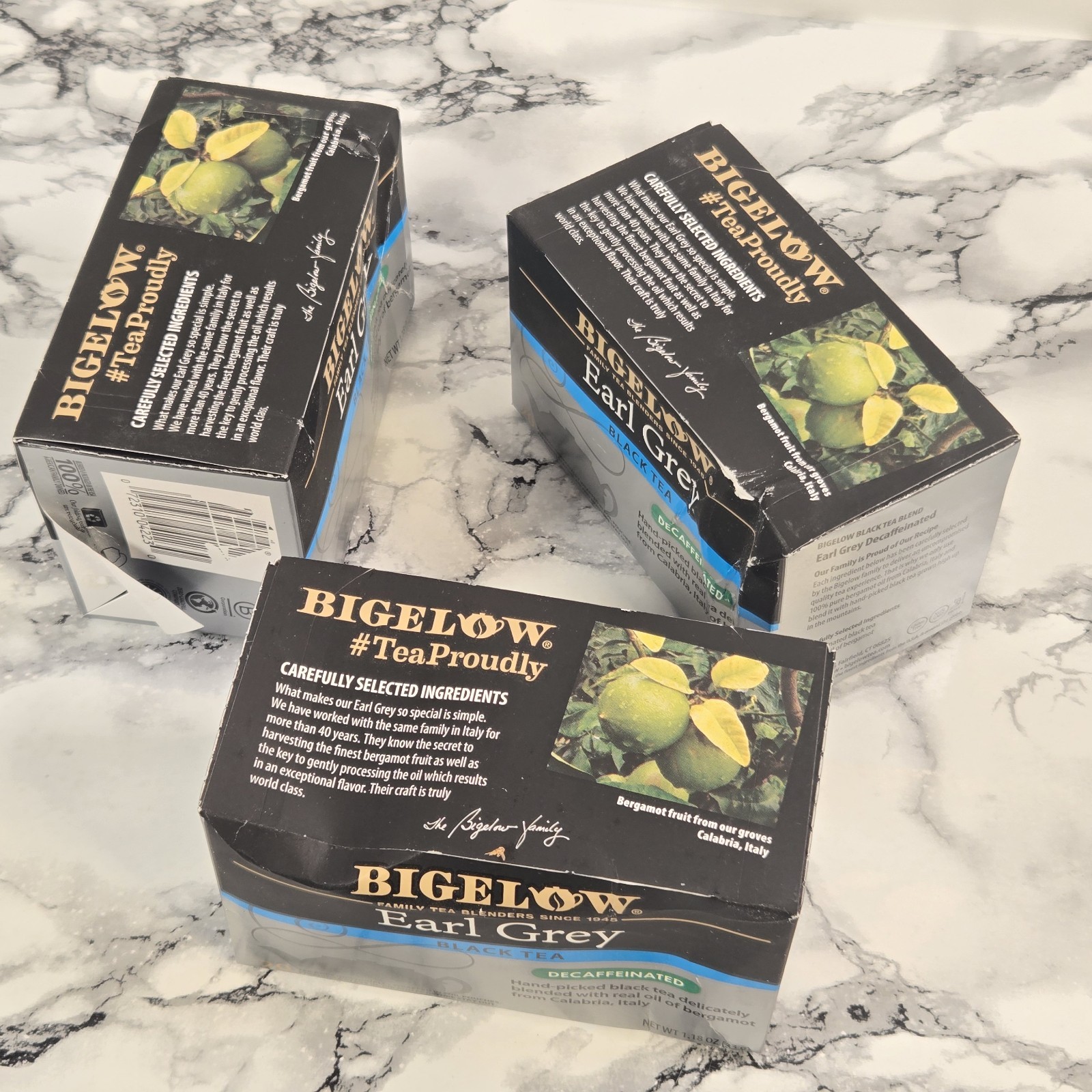 (LOT OF 11 BOXES) Bigelow Earl Grey Decaffeinated Black Tea (220 Tea Bags Total)
