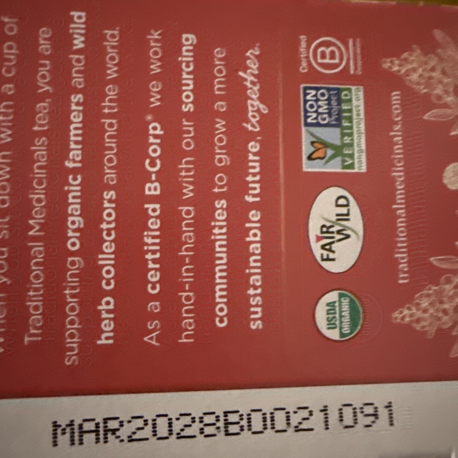 Traditional Medicinals Organic Pregnancy Tea Lot Of 6 Boxes 96 Bags! Exp 03/28