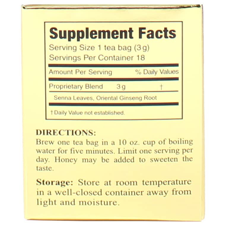 Ginseng Slim Power 3 Ballerina Tea Herbal Supplement Pack of 2 18 Count