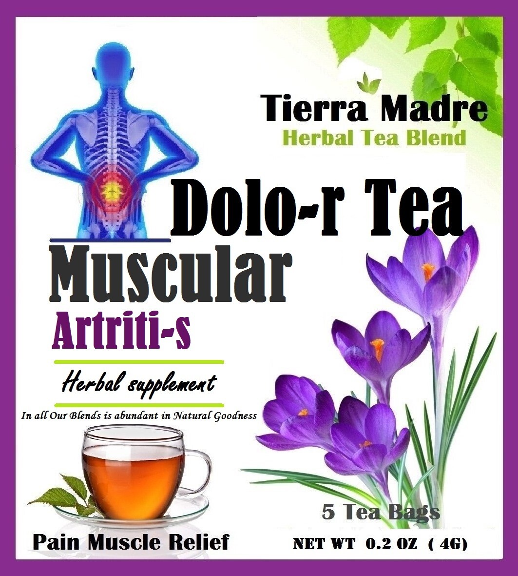 Tierra Madre,Dolor Tea,Muscular Artriti-s,Herbal Supplement (20 tea bags)