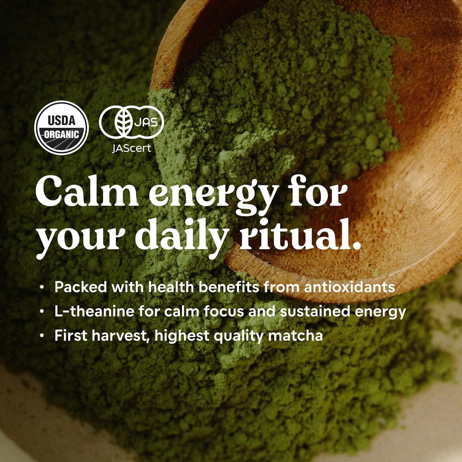 Honey Matcha Ceremonial Grade Green Tea Powder – Antioxidant Rich, L Theanine…
