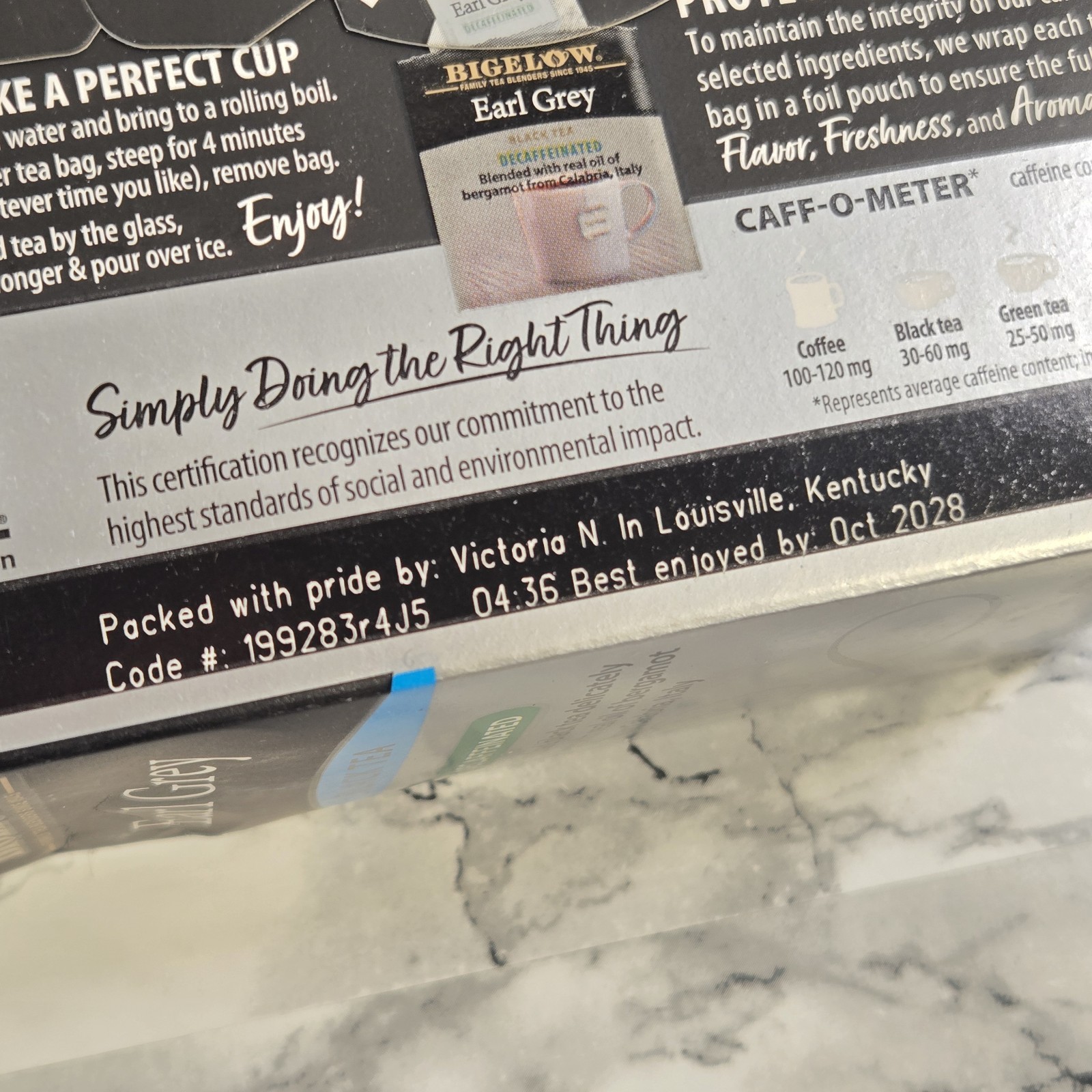 (LOT OF 11 BOXES) Bigelow Earl Grey Decaffeinated Black Tea (220 Tea Bags Total)